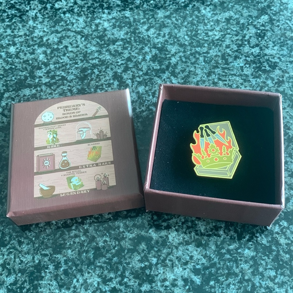 Bookish Box Scarred Pin